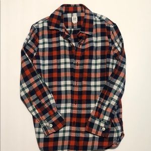 GAP KIDS medium 8 plaid button down
